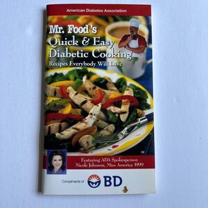 Cookbook Mr Foods Quick and Easy Diabetic Cooking Paperback